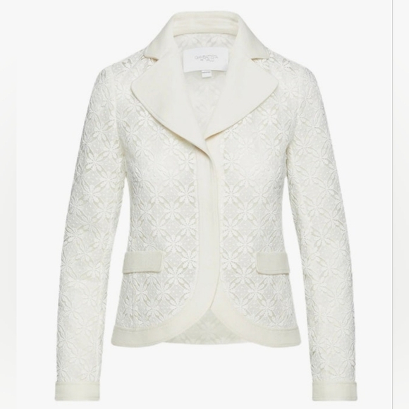 giambattista valli Jackets & Blazers - $3100 GIAMBATTISTA VALLI floral-print macramé blazer size 6